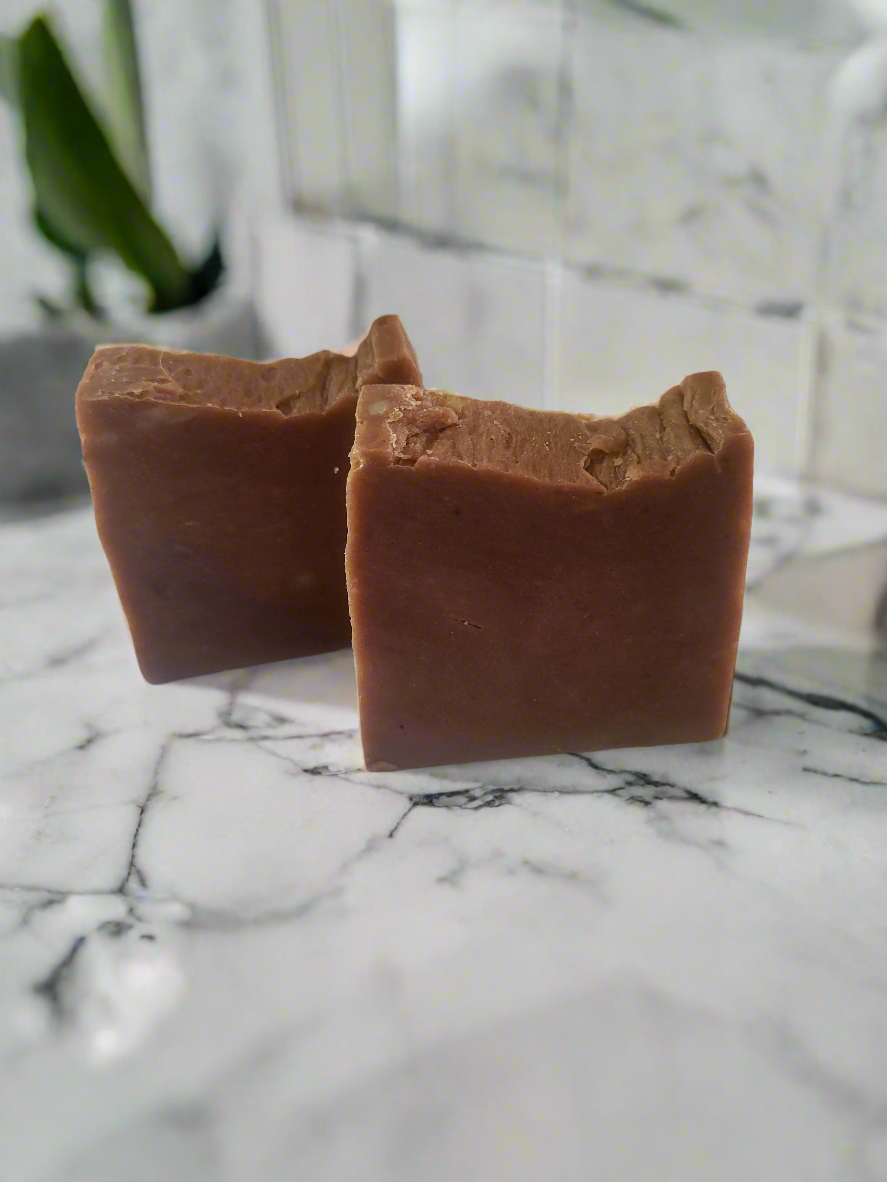 Sandalwood and Leather goats milk soap
