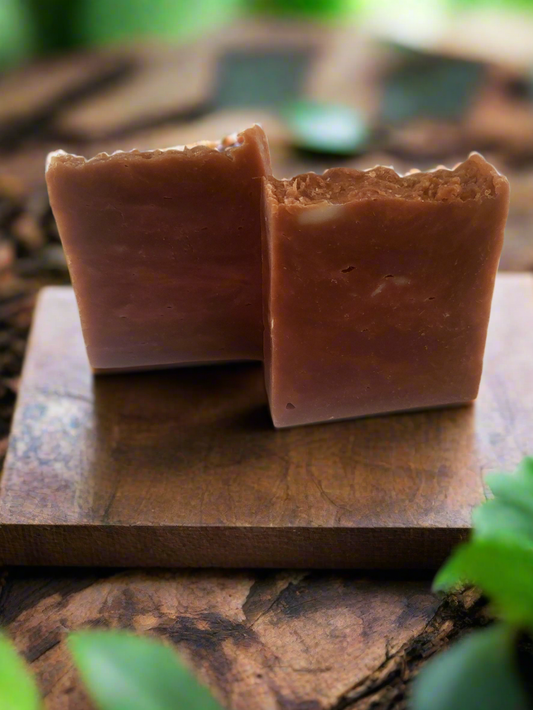 Sandalwood patchouli goat's milk soap