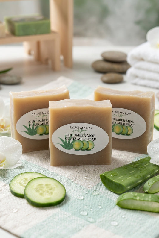 Cucumber Aloe goats milk soap